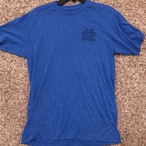 Men's Fudpuckers Blue Graphic Tee Shirt in Medium